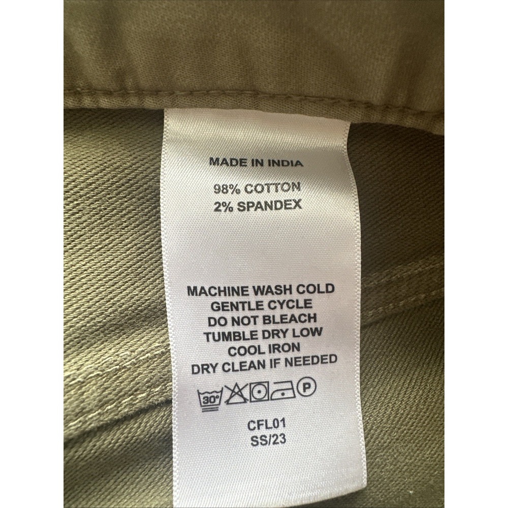 Quince Pants Men Flat Green Size 32x30 Comfort Stretch Traveler 5-Pocket Twill - Picture 3 of 10